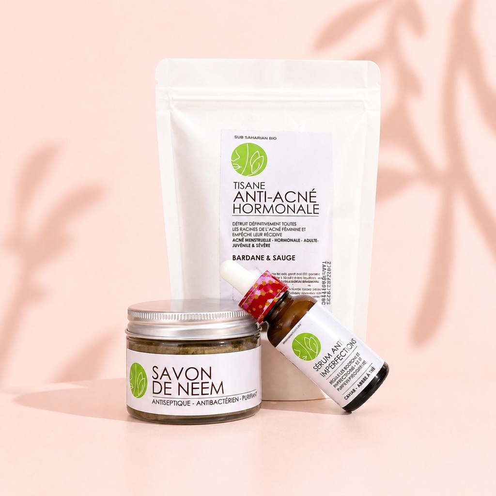 KIT ANTI ACNE HORMONAL 2 ( Trio Acné Féminine)